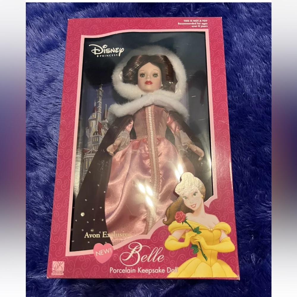 2002 Avon Exclusive "DISNEY PRINCESS BELLE" Porcelain Keepsake Doll Beauty